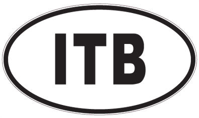 ITB - 3 Letter Initials Oval Magnet