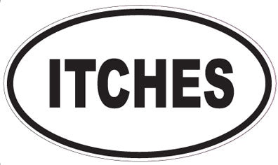 ITCHES - Oval Sticker