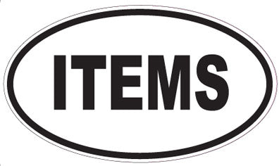ITEMS - Oval Magnet