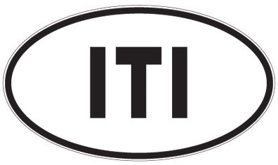 ITI - 3 Letter Initials Oval Magnet