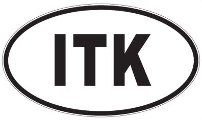 ITK - 3 Letter Initials Oval Sticker
