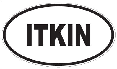 ITKIN - Oval Sticker