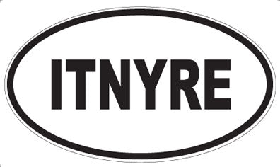 ITNYRE - Oval Magnet