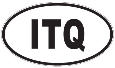ITQ - 3 Letter Initials Oval Magnet