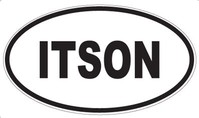 ITSON - Oval Magnet