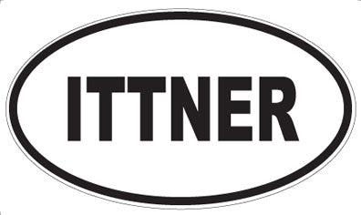 ITTNER - Oval Sticker