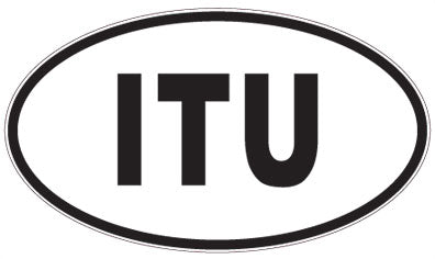ITU - 3 Letter Initials Oval Magnet
