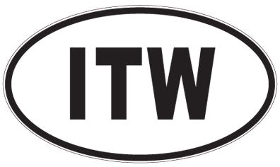 ITW - 3 Letter Initials Oval Magnet