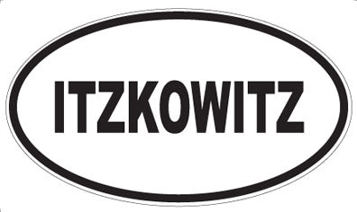 ITZKOWITZ - Oval Magnet
