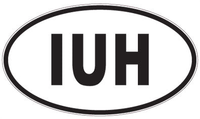 IUH - 3 Letter Initials Oval Magnet