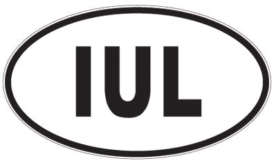 IUL - 3 Letter Initials Oval Magnet