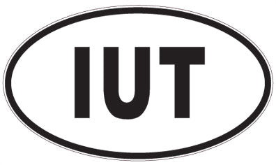 IUT - 3 Letter Initials Oval Magnet