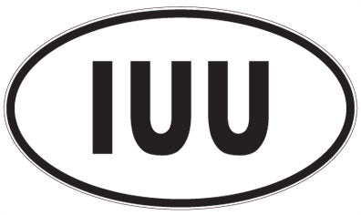 IUU - 3 Letter Initials Oval Sticker
