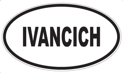 IVANCICH - Oval Magnet