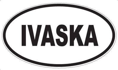 IVASKA - Oval Sticker
