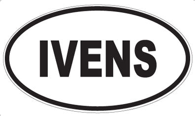 IVENS - Oval Sticker