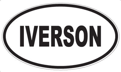 IVERSON - Oval Sticker