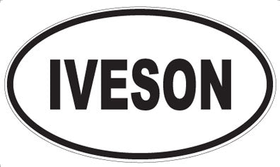 IVESON - Oval Magnet