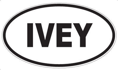 IVEY - Oval Sticker
