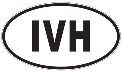 IVH - 3 Letter Initials Oval Magnet