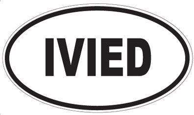 IVIED - Oval Sticker