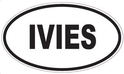 IVIES - Oval Sticker