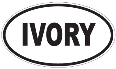 IVORY - Oval Magnet