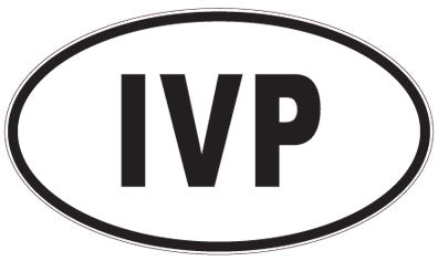 IVP - 3 Letter Initials Oval Magnet