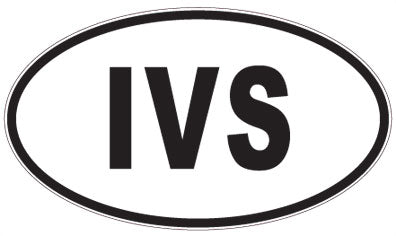 IVS - 3 Letter Initials Oval Magnet