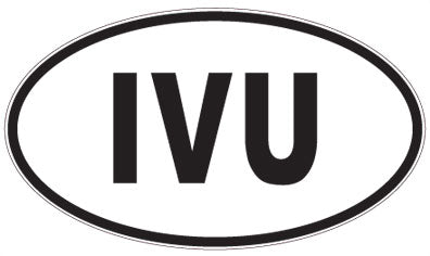 IVU - 3 Letter Initials Oval Magnet