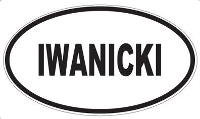 IWANICKI - Oval Magnet