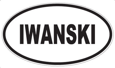IWANSKI - Oval Sticker