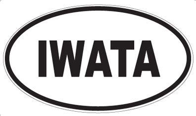 IWATA - Oval Sticker