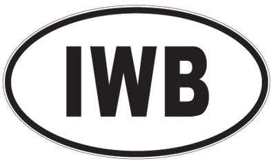 IWB - 3 Letter Initials Oval Sticker