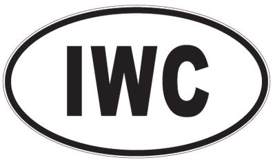 IWC - 3 Letter Initials Oval Sticker