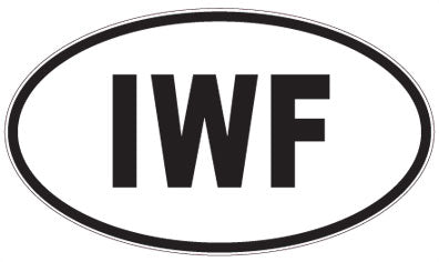 IWF - 3 Letter Initials Oval Sticker