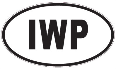 IWP - 3 Letter Initials Oval Sticker