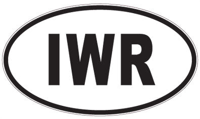 IWR - 3 Letter Initials Oval Magnet