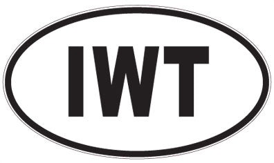 IWT - 3 Letter Initials Oval Magnet
