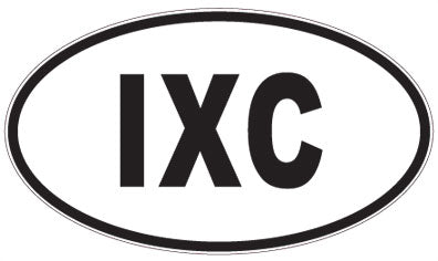 IXC - 3 Letter Initials Oval Magnet