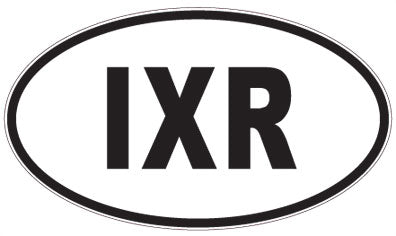 IXR - 3 Letter Initials Oval Magnet