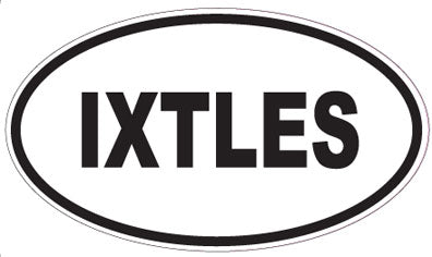 IXTLES - Oval Sticker