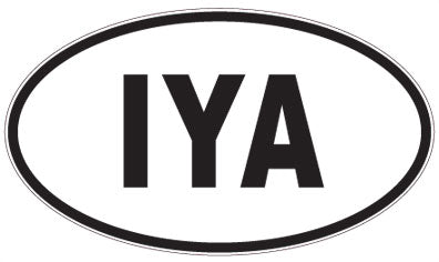IYA - 3 Letter Initials Oval Magnet
