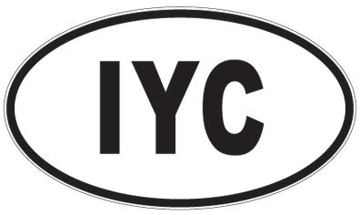 IYC - 3 Letter Initials Oval Magnet