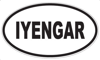 IYENGAR - Oval Magnet