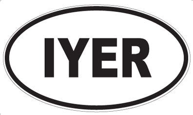 IYER - Oval Magnet