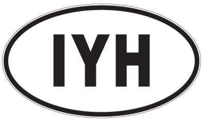 IYH - 3 Letter Initials Oval Magnet