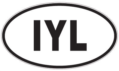 IYL - 3 Letter Initials Oval Magnet