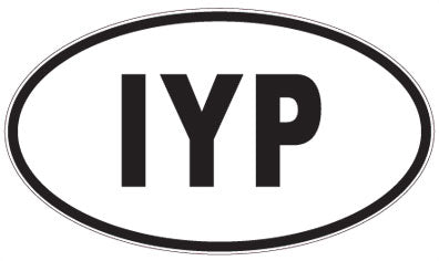 IYP - 3 Letter Initials Oval Sticker