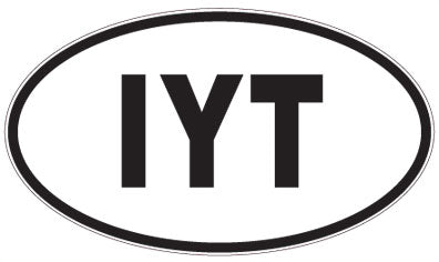 IYT - 3 Letter Initials Oval Sticker